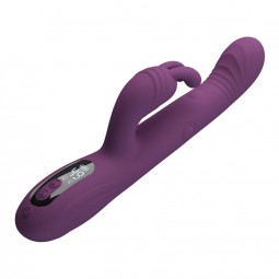 PRETTY LOVE DEE VIBRADOR RABBIT MULTIFUNCIoN OSCILANTE Y PERCUTOR MORADO