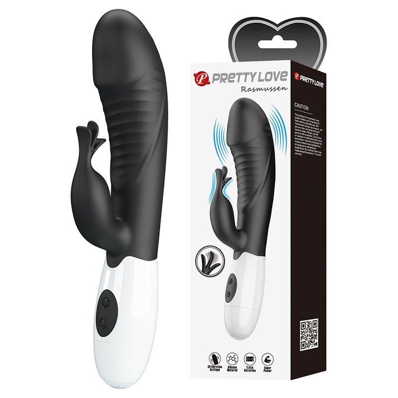 PRETTY LOVE RASMUSSEN VIBRADOR RABBIT 30 FUNCIONES NEGRO