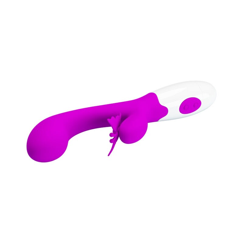 PRETTY LOVE BUTTERFLY KISS VIBRADOR RABBIT 30 FUNCIONES MORADO