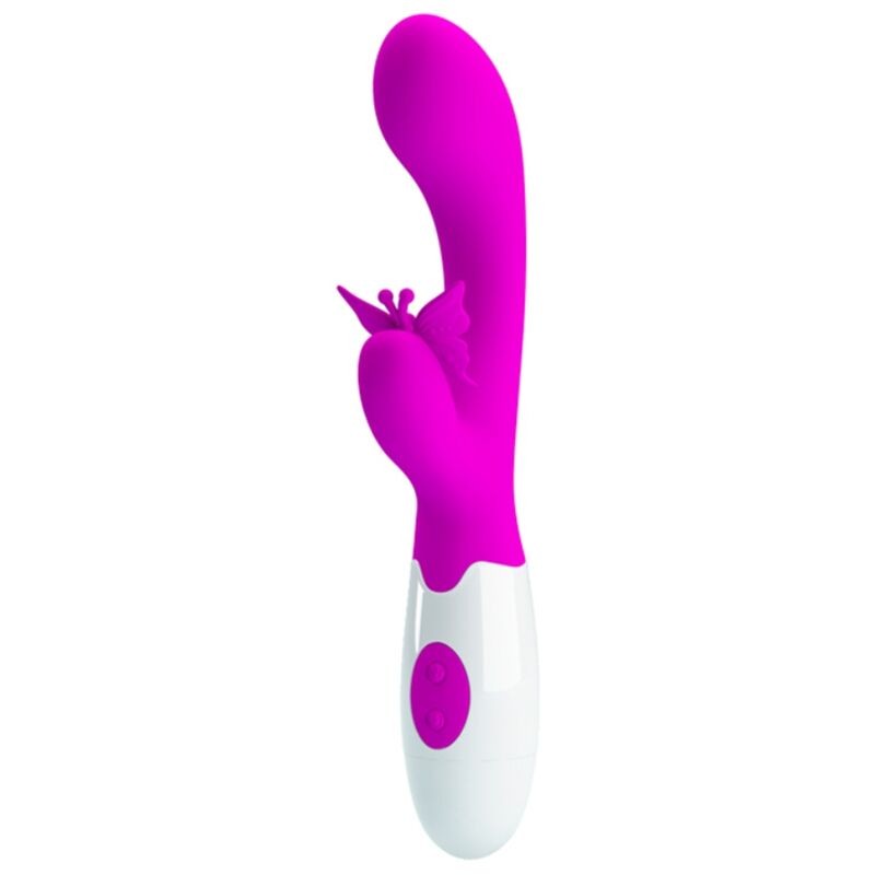 PRETTY LOVE BUTTERFLY KISS VIBRADOR RABBIT 30 FUNCIONES MORADO