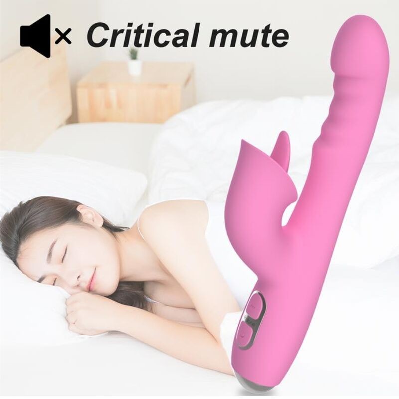 NALONE T MAY VIBRADOR RABBIT CON EMPUJE Y MOVIMIENTO OSCILANTE