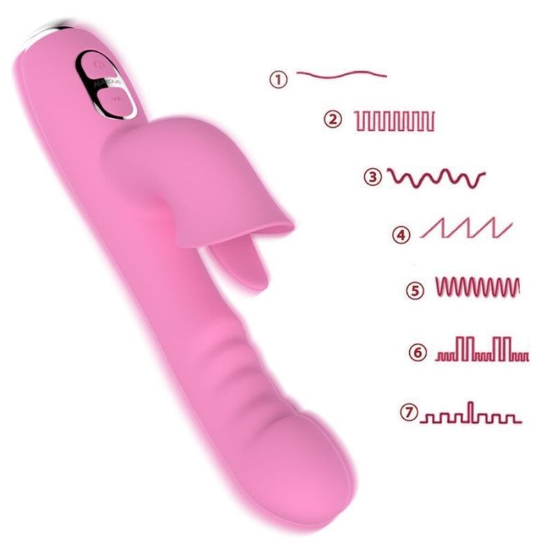 NALONE T MAY VIBRADOR RABBIT CON EMPUJE Y MOVIMIENTO OSCILANTE