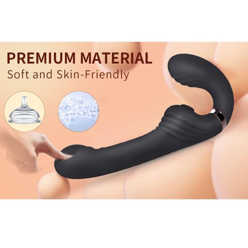 NALONE ALLOW VIBRADOR DOBLE CON ROTACIoN Y EMPUJE NEGRO