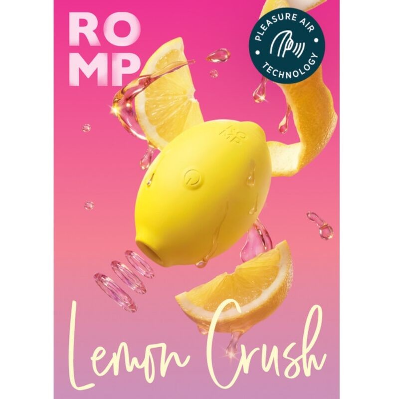 ROMP LEMON CRUSH ESTIMULADOR DE CLiTORIS POR ONDAS DE PRESIoN AMARILLO