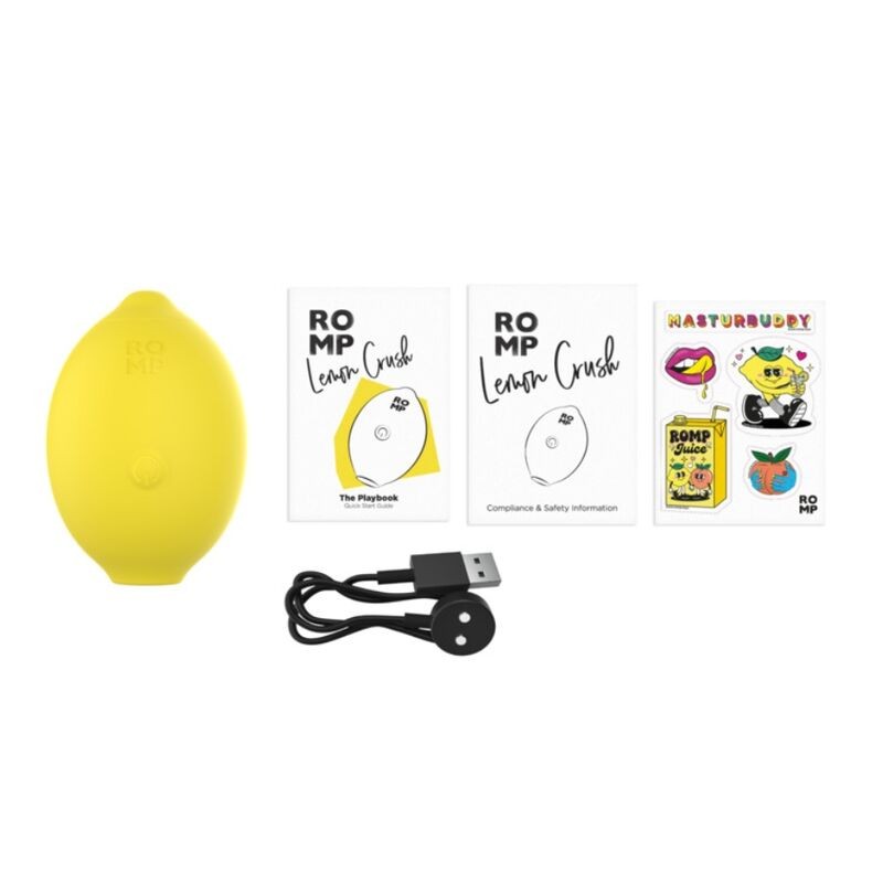 ROMP LEMON CRUSH ESTIMULADOR DE CLiTORIS POR ONDAS DE PRESIoN AMARILLO