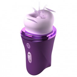 FANTASY FOR HER LUSH KISS PLUSH PURPLE ESTIMULADOR CLITORAL DE SUCCIoN Y LAMIDO