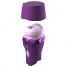 FANTASY FOR HER LUSH KISS PLUSH PURPLE ESTIMULADOR CLITORAL DE SUCCIoN Y LAMIDO