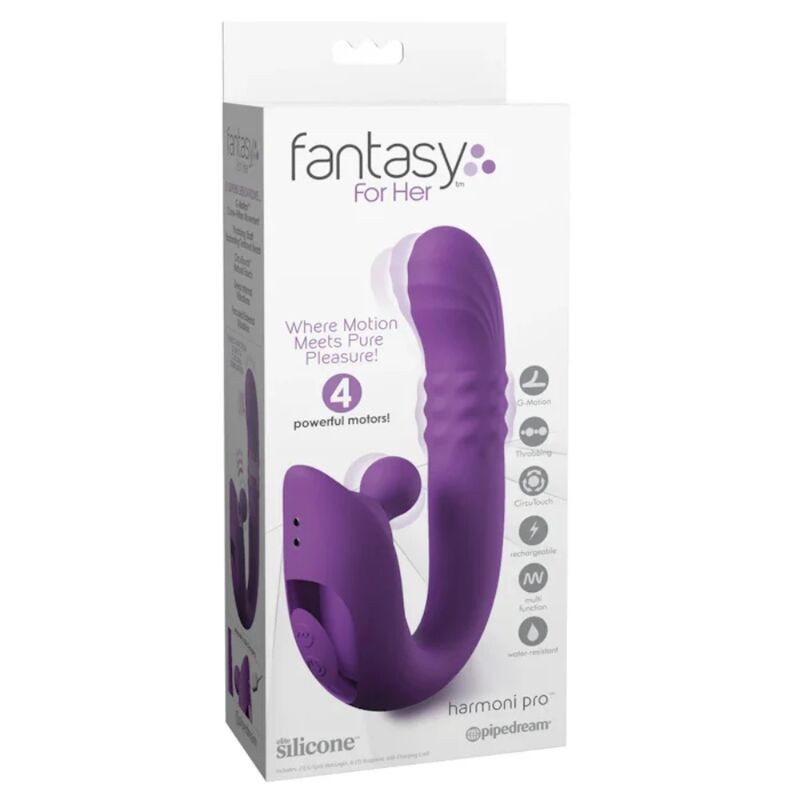 FANTASY FOR HER HARMONI PRO PURPLE VIBRADOR RABBIT PARA PUNTO G Y CLiTORIS