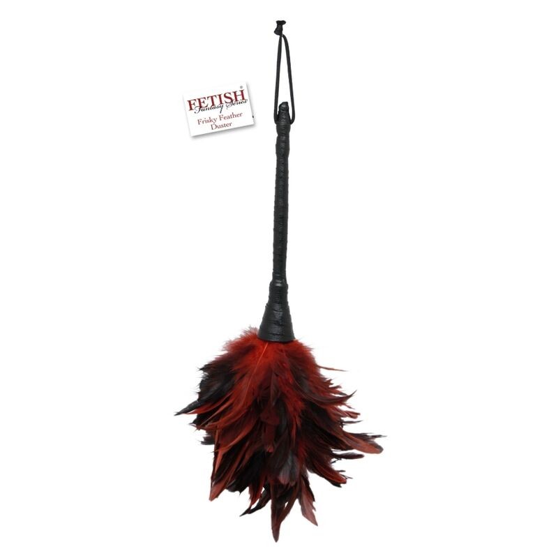 FETISH FANTASY SERIES PLUMERO FRISKY NEGRO Y ROJO