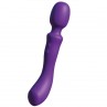 SHEEO WAND MASAJEADORA VIBRADORA DE DOBLE EXTREMO MORADA