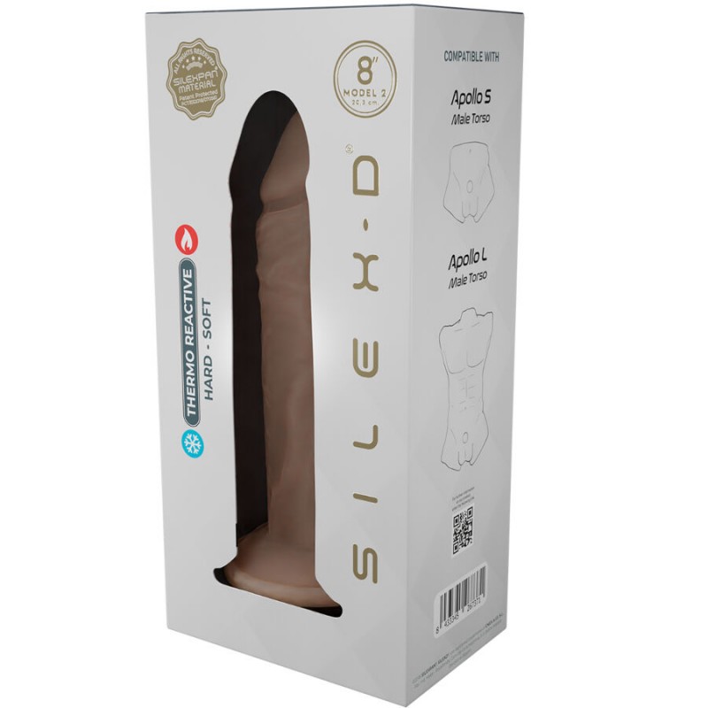 SILEXD PENE REALiSTICO MODELO 8 SILICONA LiQUIDA 206 CM