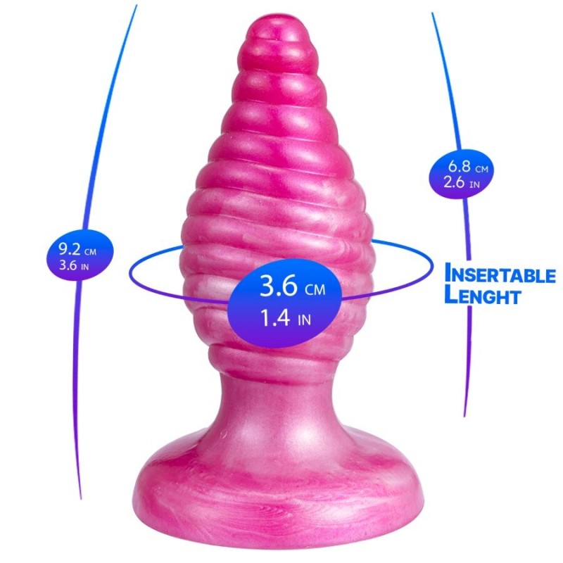 SILEXD CHERRY PLUG ANAL FANTASY SILICONA LIQUIDA TERMOREACTIVO ROSA 92 CM
