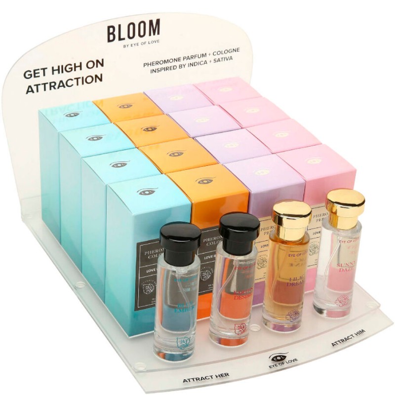 EYE OF LOVE BLOOM EXPOSITOR 4X4 PERFUMES 30 ML