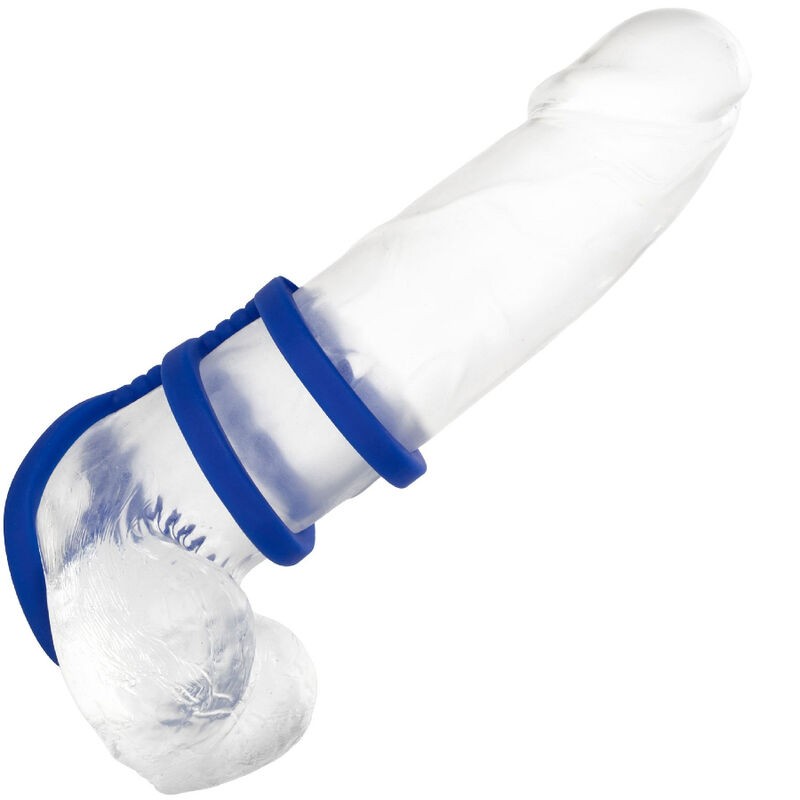 CALEXOTICS ADMIRAL JAULA TRIPLE PARA PENE AZUL