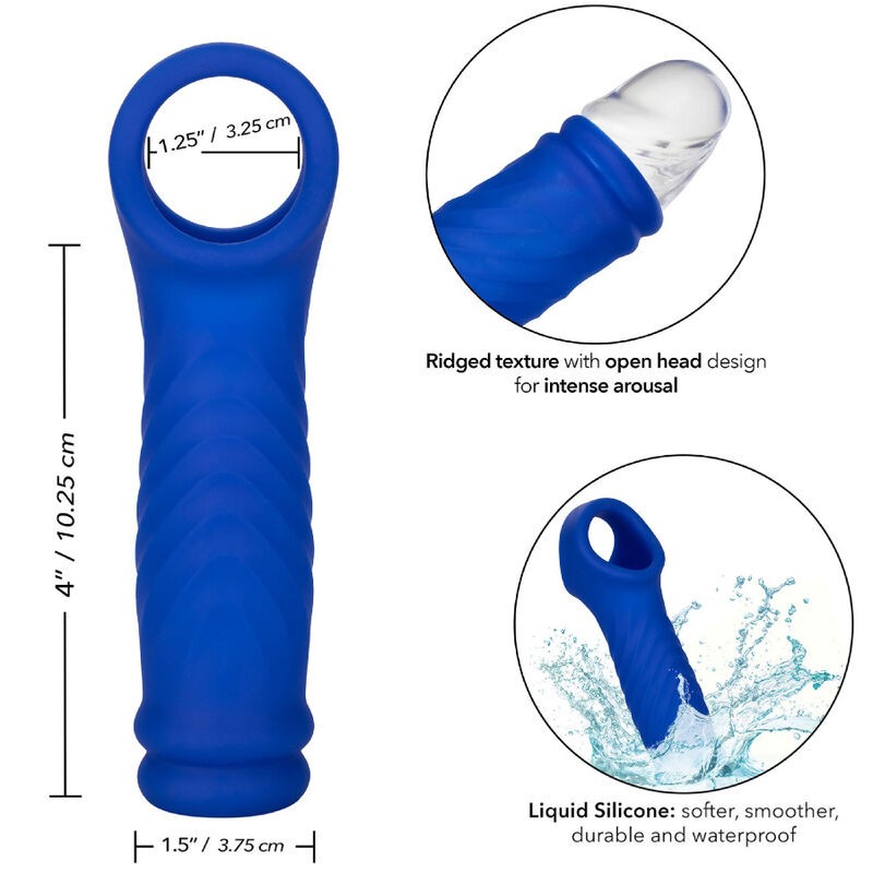 CALEXOTICS ADMIRAL WAVE FUNDA PENE SILICONA LiQUIDA AZUL