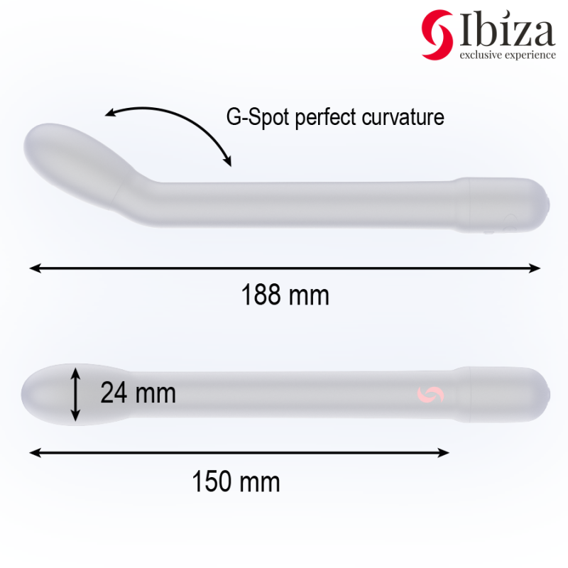 IBIZA VIBRADOR DE PUNTO G CON VIBRACIoN NEGRO