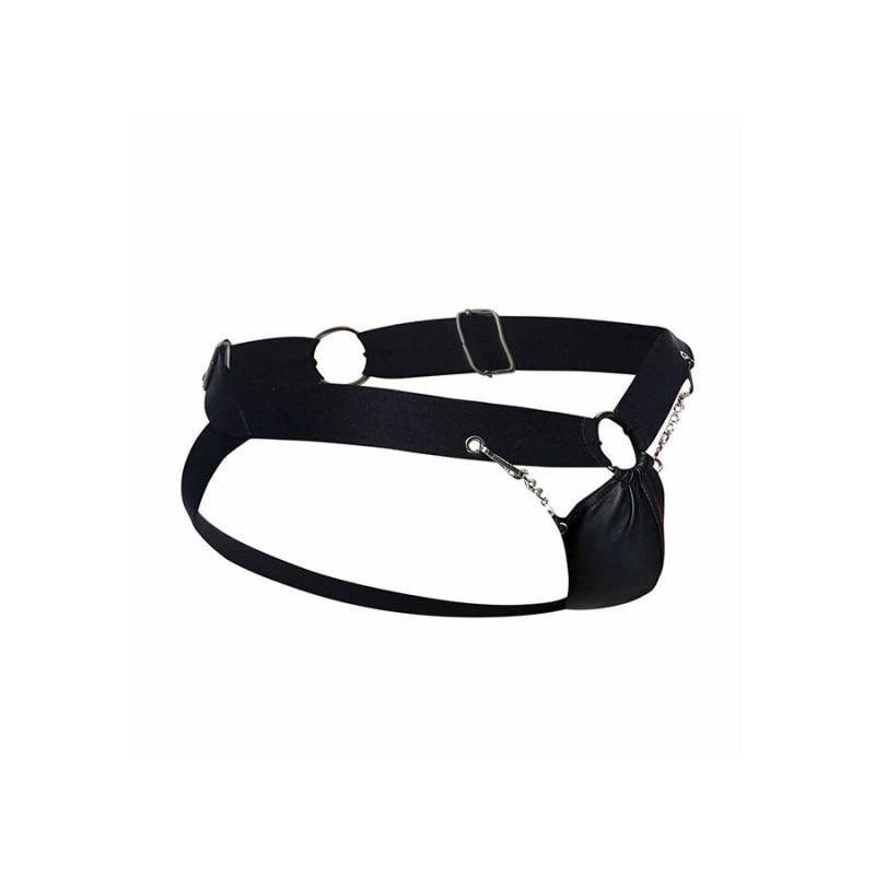 MOB DNGEON JOCKSTRAP DE CADENA NEGRA TALLA uNICA