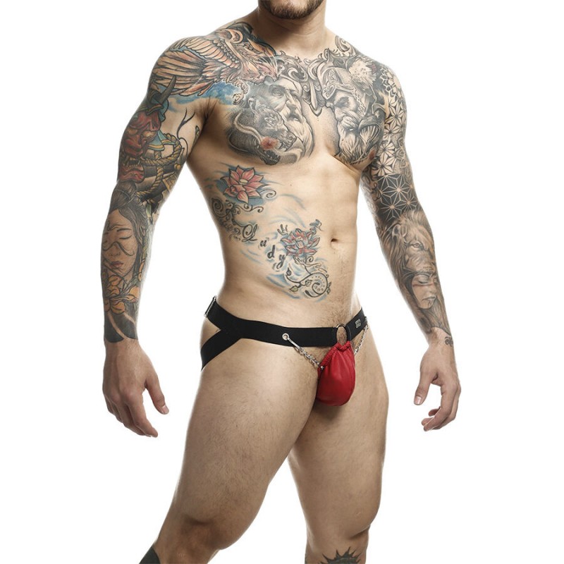 MOB DNGEON JOCKSTRAP ROJO CON CADENAS TALLA uNICA