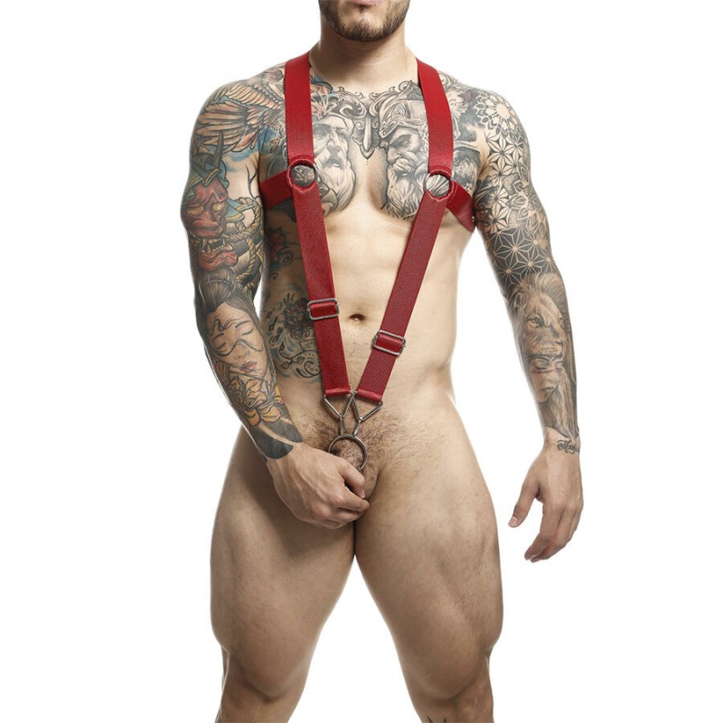 MOB DNGEON ARNeS DE ESPALDA CRUZADA ROJO TALLA uNICA