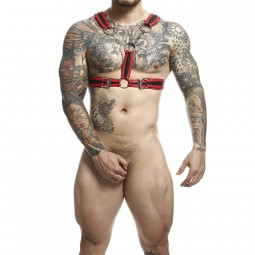 MOB DNGEON ARNeS ROJO CON CADENAS TALLA uNICA