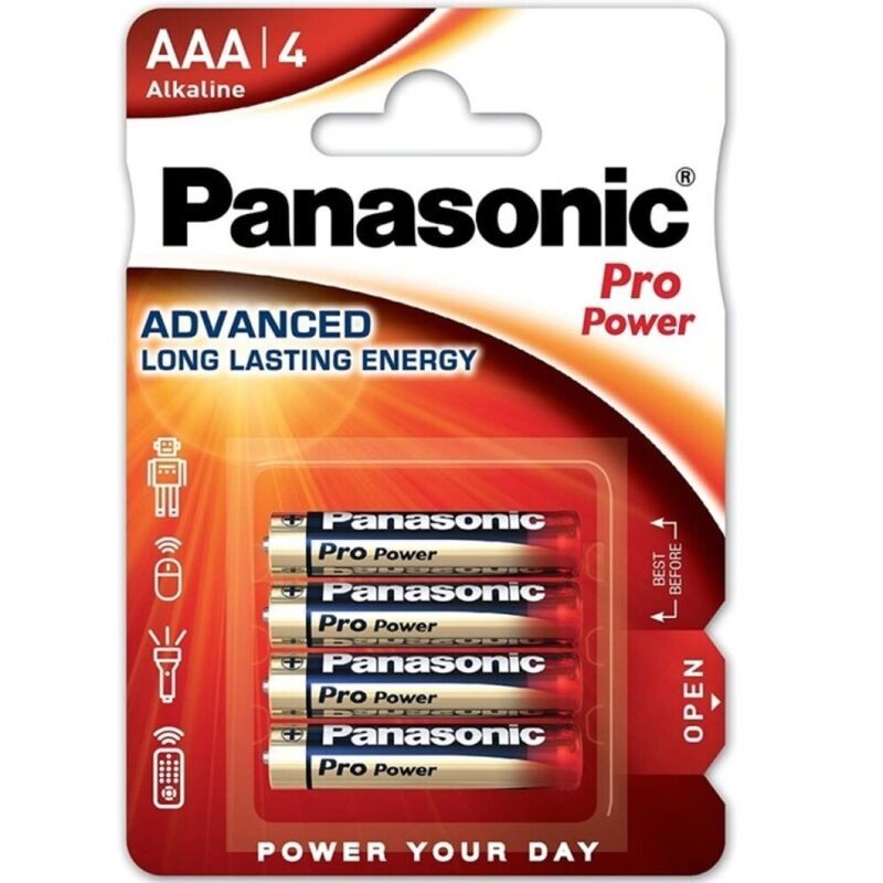 PANASONIC PRO POWER PILA ALCALINA AAA LR03 BLISTER4