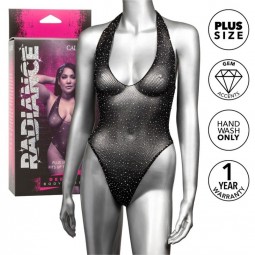 CALEXOTICS RADIANCE BODY CON ESCOTE EN V PROFUNDO PEDRERiA TALLA GRANDE