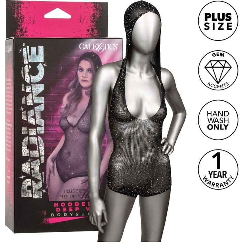 CALEXOTICS RADIANCE BODY CON CAPUCHA Y ESCOTE EN V PRONUNCIADO TALLA GRANDE