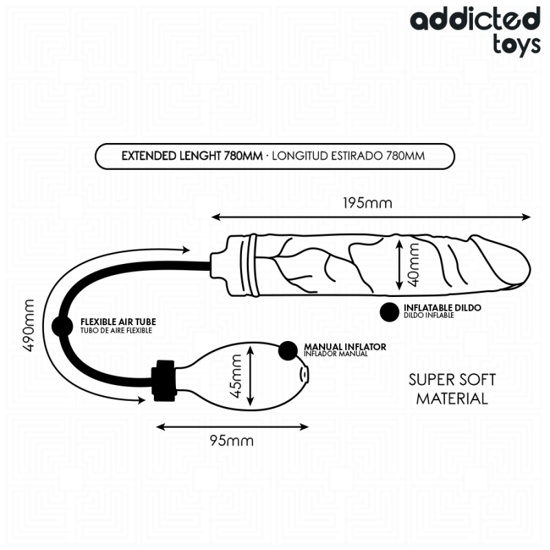 ADDICTED TOYS DILDO INFLABLE MODELO 4