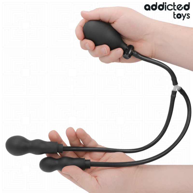 ADDICTED TOYS PLUG ANAL DOBLE INFLABLE MODELO 1