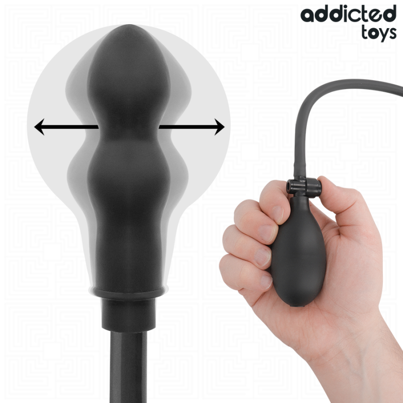 ADDICTED TOYS PLUG ANAL DOBLE INFLABLE MODELO 1