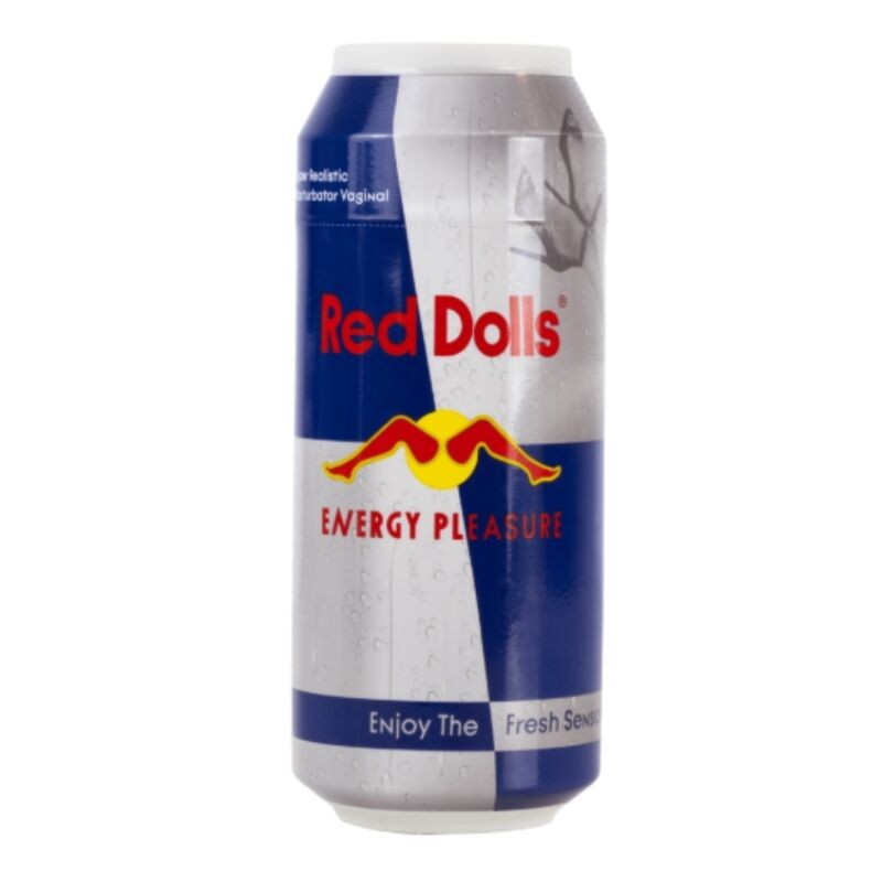 ALIVE RED DOLL MASTURBADOR MASCULINO VAGINA LATA BEBIDA ENERGeTICA