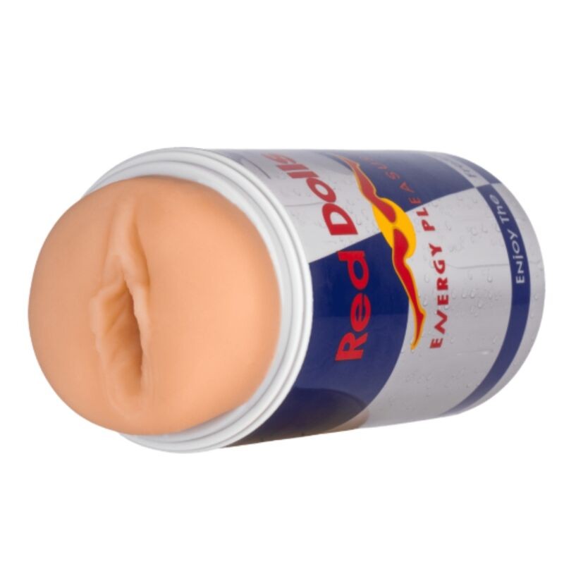 ALIVE RED DOLL MASTURBADOR MASCULINO VAGINA LATA BEBIDA ENERGeTICA
