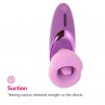 FANTASY FOR HER SUCCIONADOR DE CLiTORIS CON VIBRACIoN PLEASURE SUCKER MORADO