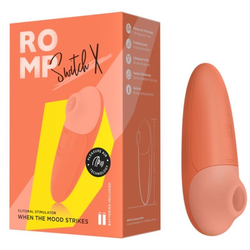 ROMP SWITCH X ESTIMULADOR DE CLiTORIS 6 NIVELES NARANJA