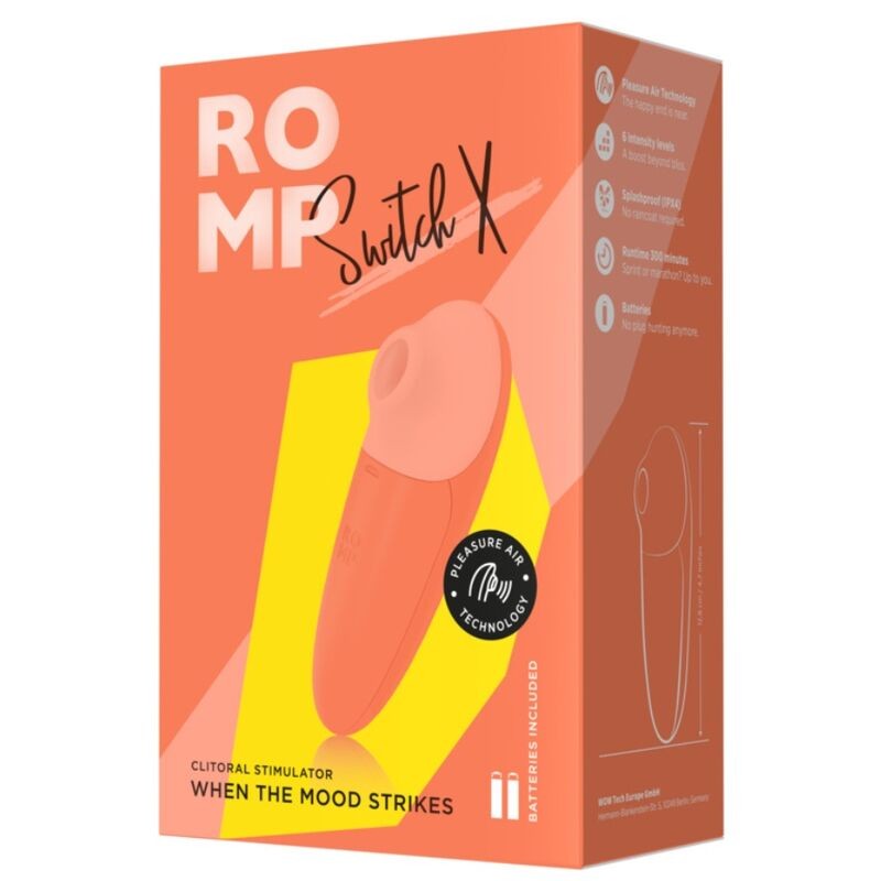 ROMP SWITCH X ESTIMULADOR DE CLiTORIS 6 NIVELES NARANJA
