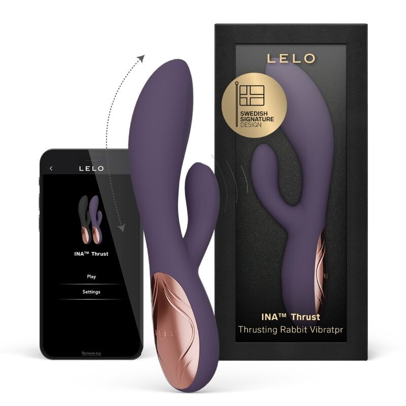 LELO INA THRUST VIBRADOR RABBIT CON EMPUJE MORADO