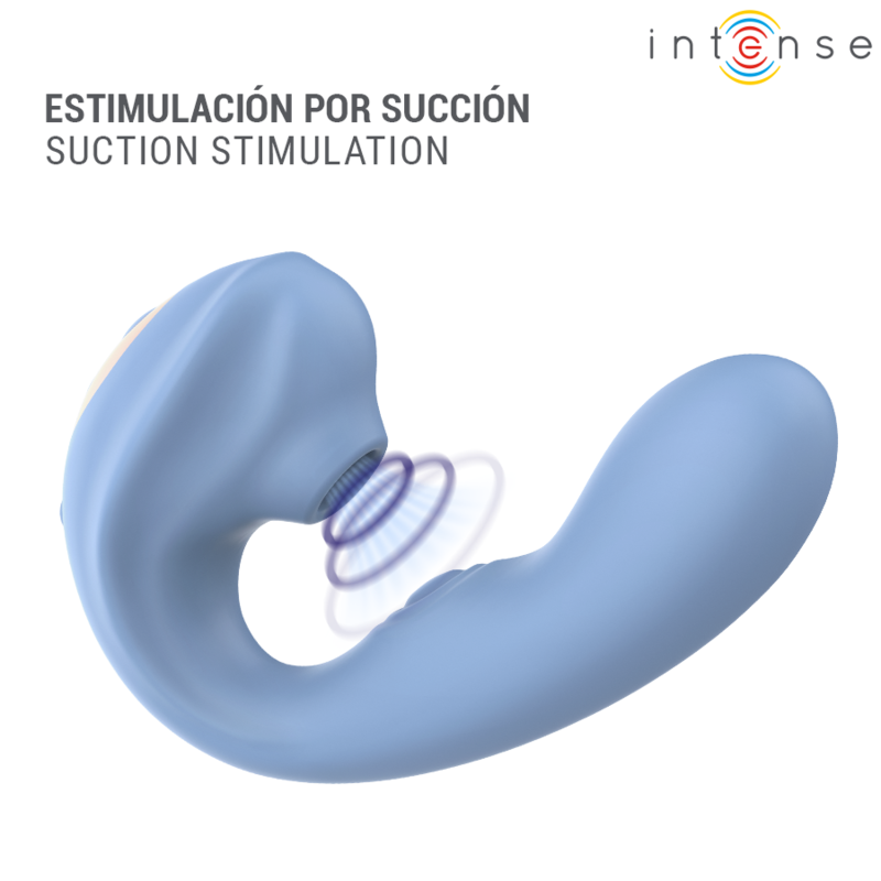 INTENSE GINA ESTIMULADOR DE CLiTORIS MULTIFUNCIoN AZUL
