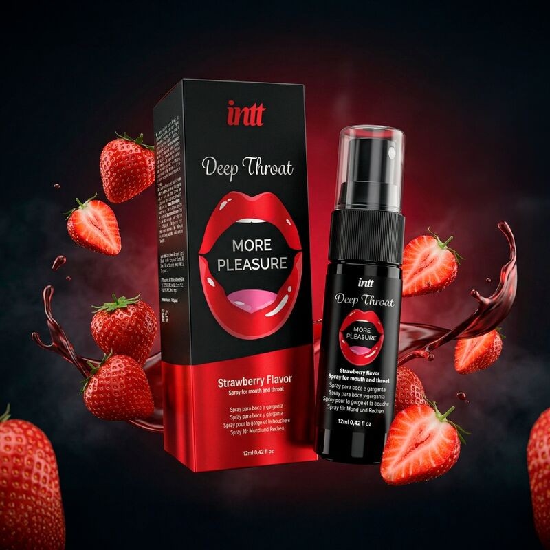 INTT DEEP THROAT MORE PLEASURE SPRAY ORAL SABOR FRESA