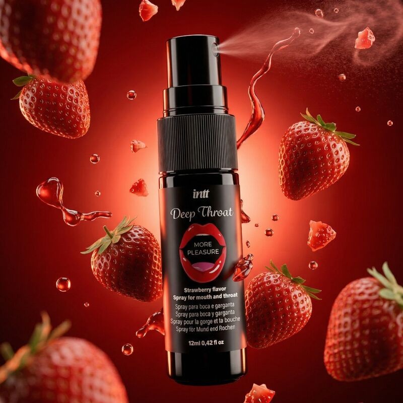 INTT DEEP THROAT MORE PLEASURE SPRAY ORAL SABOR FRESA