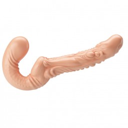 BAILE EMMA STRAP ON DOBLE PENETRACIoN TEXTURIZADO NATURAL