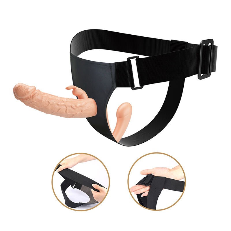 BAILE CHARLOTTE ARNeS HOLLOW STRAP ON DOBLE PENETRACIoN NATURAL