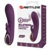 PRETTY LOVE LANDYN VIBRADOR RABBIT RECARGABLE 10 FUNCIONES MORADO