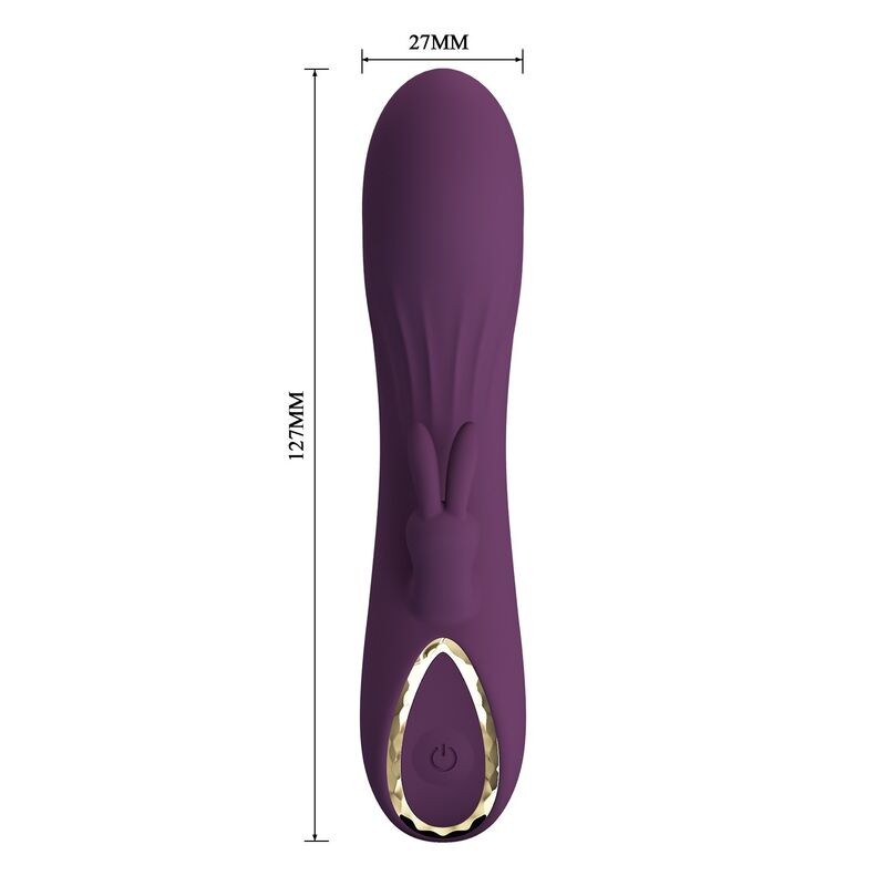 PRETTY LOVE LANDYN VIBRADOR RABBIT RECARGABLE 10 FUNCIONES MORADO