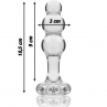 NEBULA SERIES BY IBIZA MODELO 1 PLUG CRISTAL TRANSPARENTE 105 CM O 3 CM