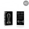NEBULA SERIES BY IBIZA MODELO 2 PLUG CRISTAL TRANSPARENTE 11 CM O 35 CM