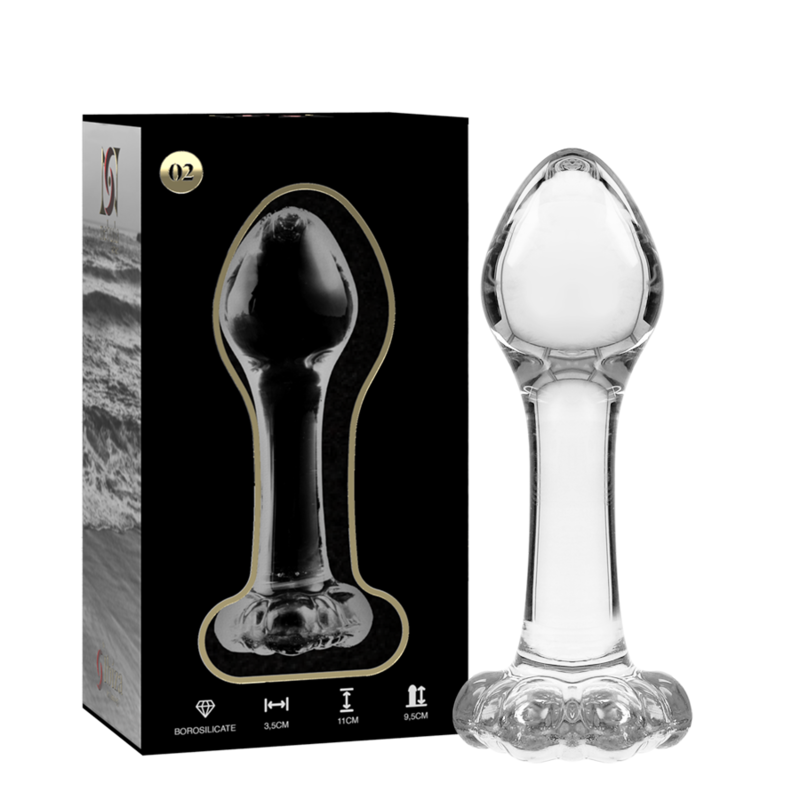 NEBULA SERIES BY IBIZA MODELO 2 PLUG CRISTAL TRANSPARENTE 11 CM O 35 CM