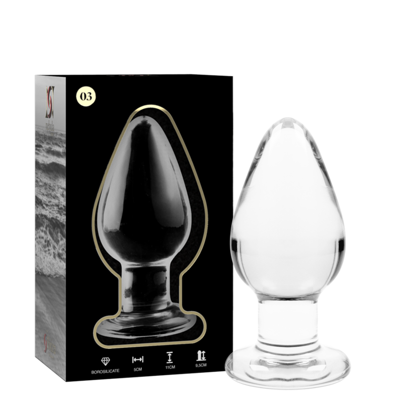 NEBULA SERIES BY IBIZA MODELO 3 PLUG CRISTAL TRANSPARENTE 11 CM O 5 CM