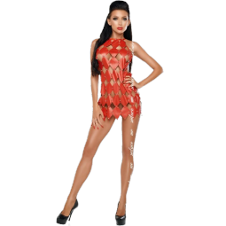 ME SEDUCE GWEN VESTIDO ESPALDA DESCUBIERTA ROJO L XL