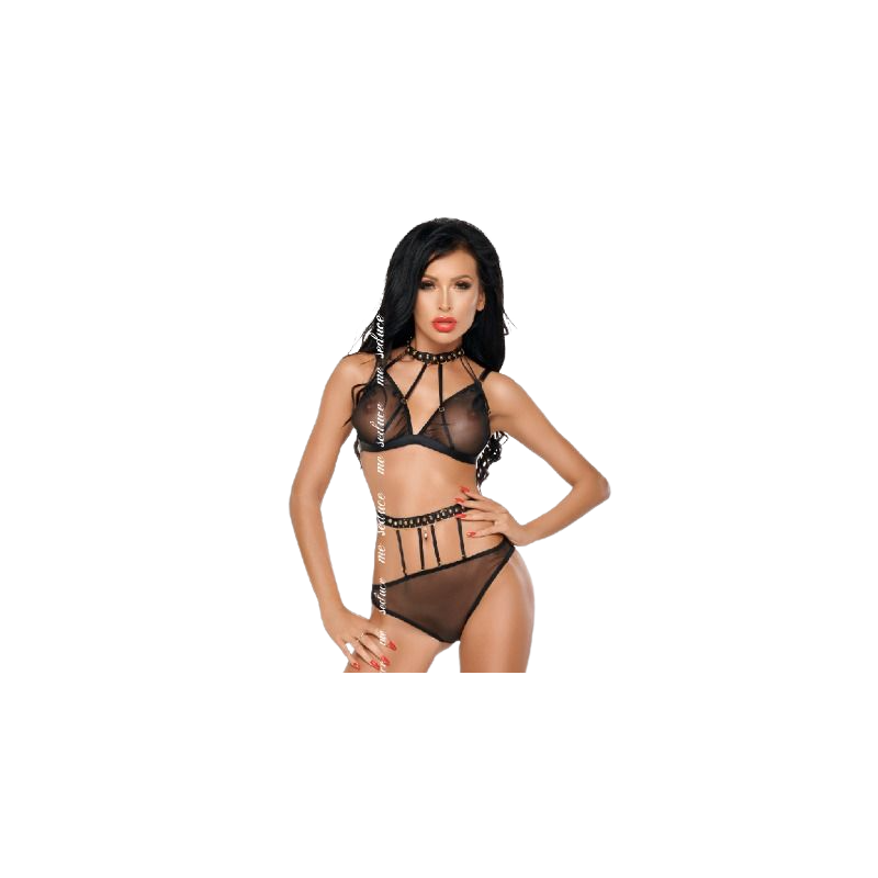 ME SEDUCE DOTTY SET DOS PIEZAS NEGRO S M