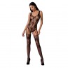 PASSION WOMAN BS074 BODYSTOCKING TALLA uNICA NEGRO